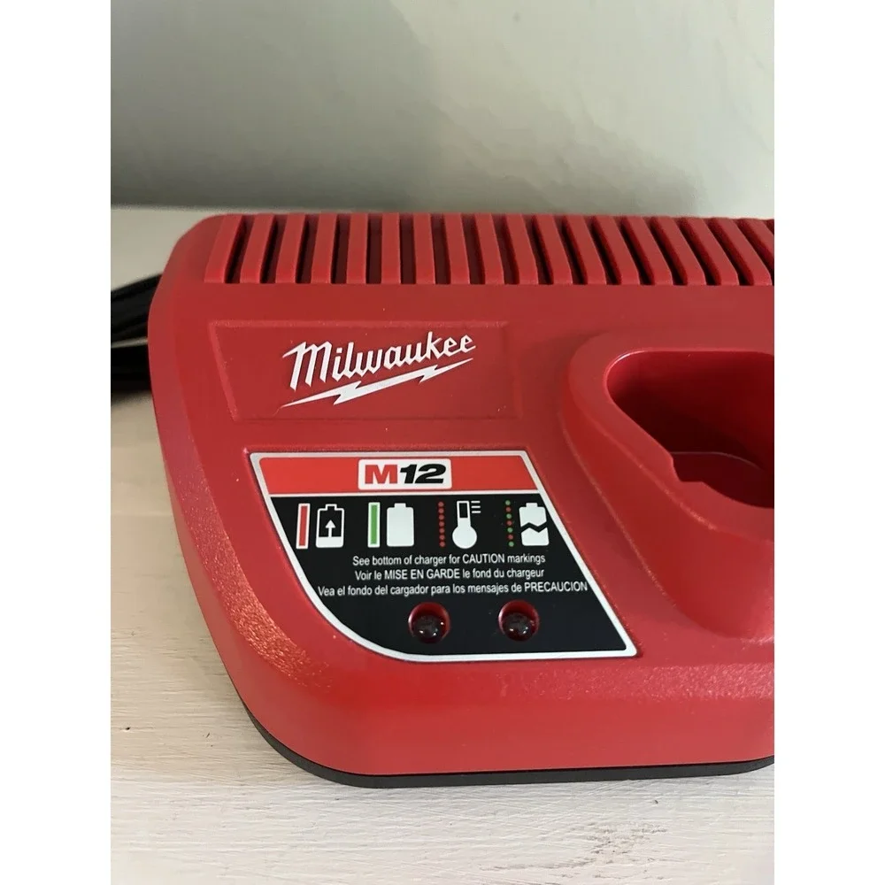 Genuine Milwaukee 48-59-2401 M12 12V Lithium Ion Battery Charger 12 Volt